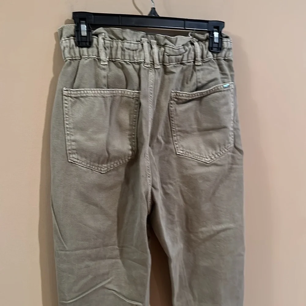 Zara barrel jean green trousers - Picture 3 of 3